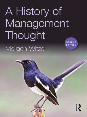cover image of A History of Management Thought